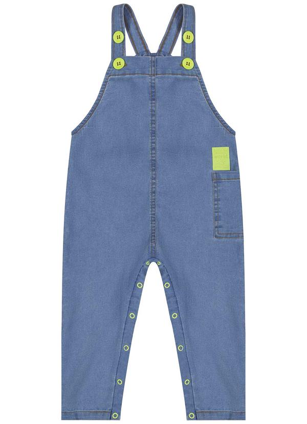 Quimby - Jardineira Jeans para Bebê Menino Azul