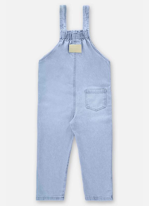 Up Baby - Jardineira Jeans Unissex Infantil Azul 5