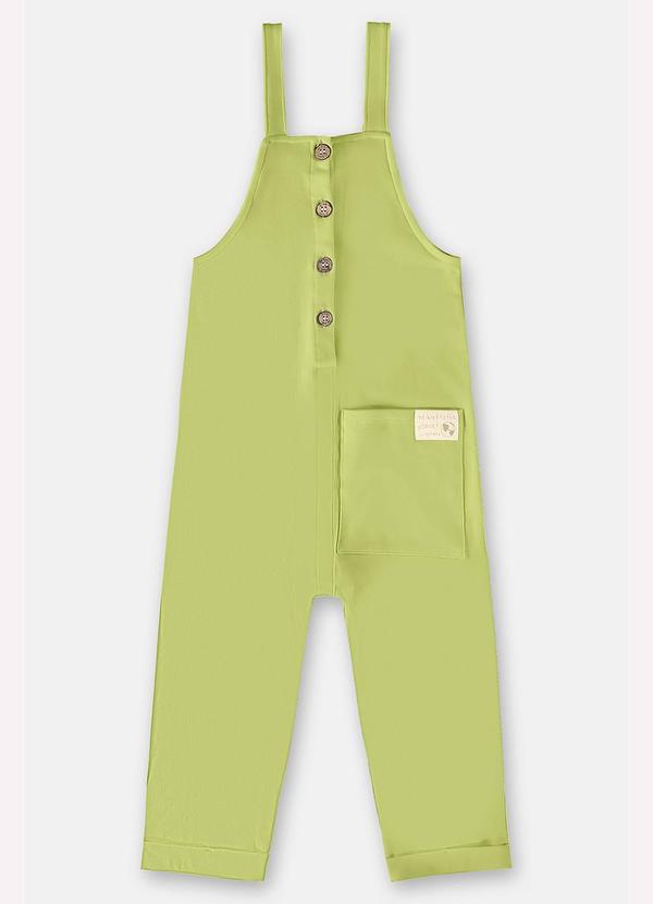 Up Baby - Jardineira Nature Infantil Unissex Verde