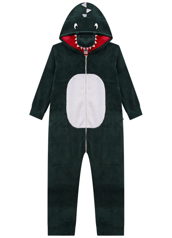 Marlan - Kigurumi Dinosauro Pelo Comfort Dublado Verde 2