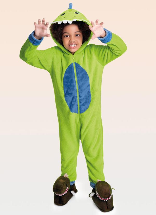Fakini Kids - Kigurumi Dinossauro Pijama Verde