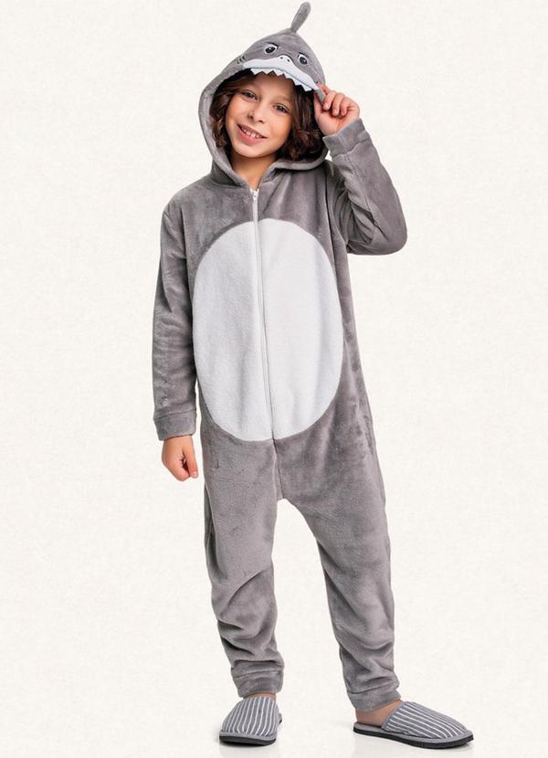 Fakini Kids - Kigurumi Tubarao Cinza 3