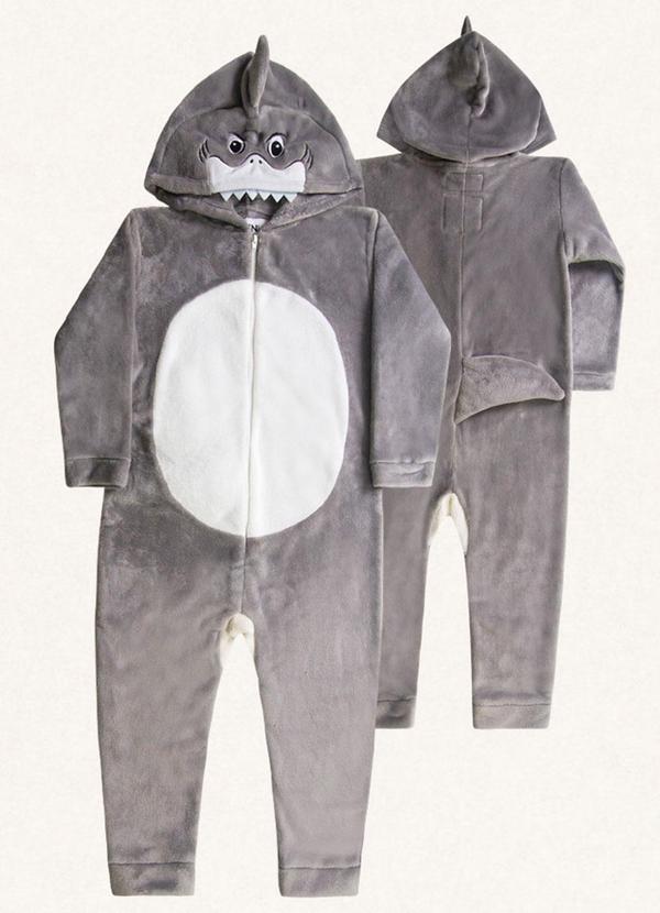 Fakini Kids - Kigurumi Tubarao Cinza 6