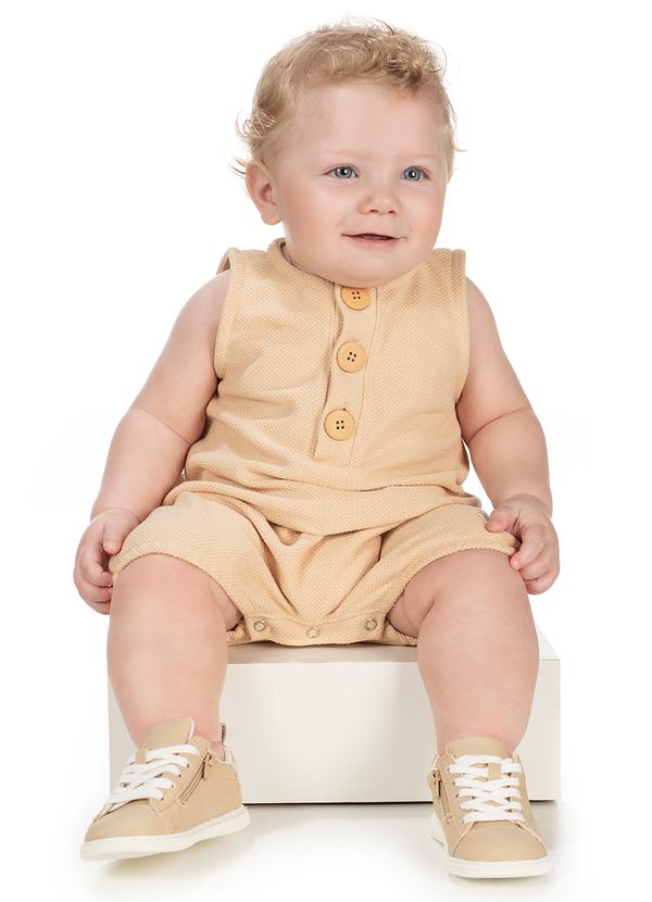 Lik Boys - Macacão Avulso em Malha Alive Marrom