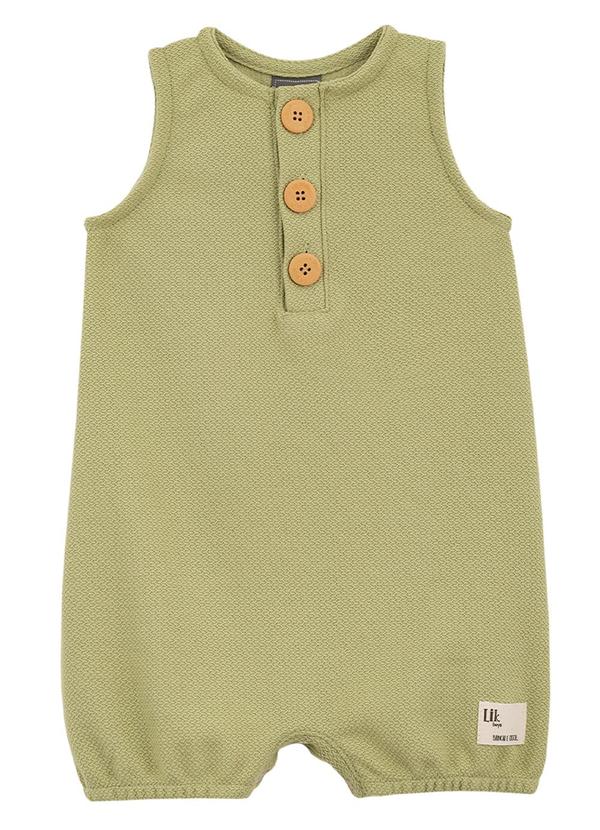 Lik Boys - Macacão Avulso em Malha Alive Verde