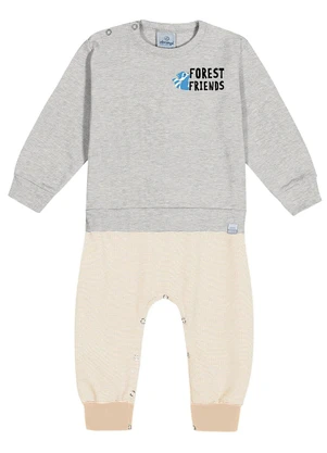 Abrange - Macacão Baby Cinza - ABRANGE