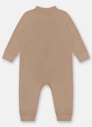 Up Baby - Macacão Básico Unissex Bebê Marrom - UP BABY