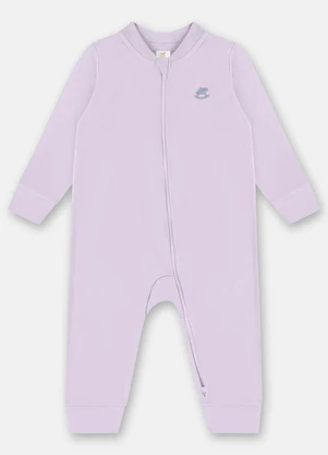 Up Baby - Macacão Básico Unissex Bebê Roxo - UP BABY