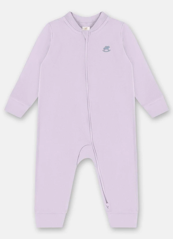 Up Baby - Macacão Básico Unissex Bebê Roxo