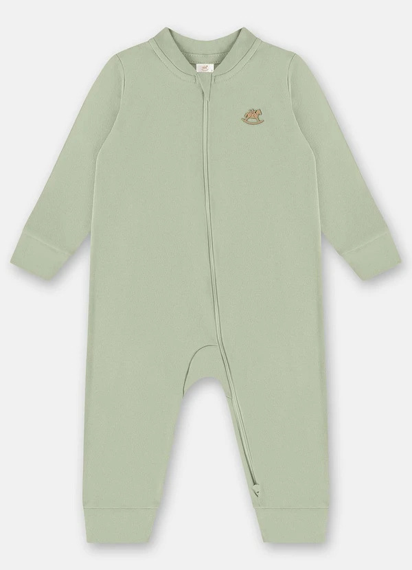 Up Baby - Macacão Básico Unissex Bebê Verde