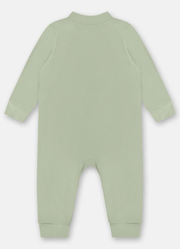 Up Baby - Macacão Básico Unissex Bebê Verde 2