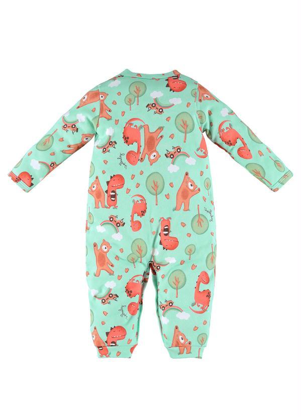 Up Baby - Macacão Bebê em Suedine Branco 2