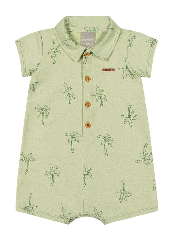 Colorittá - Macacão Bebê Menino Estampado Colorittá Verde