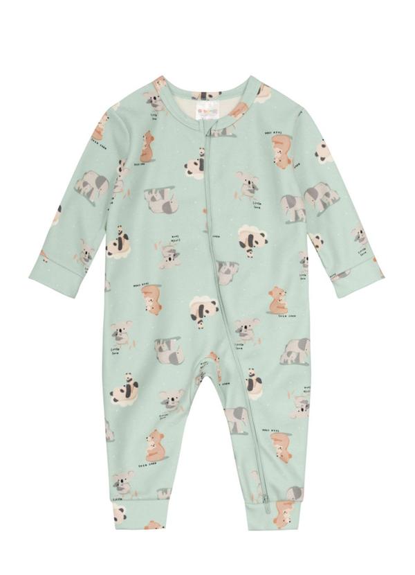 Brandili Baby - Macacão Bebê Unissex de Bichinhos Verde