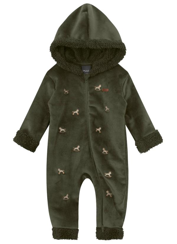 Brandili Mundi - Macacão Bebê Unissex de Cavalinho Verde