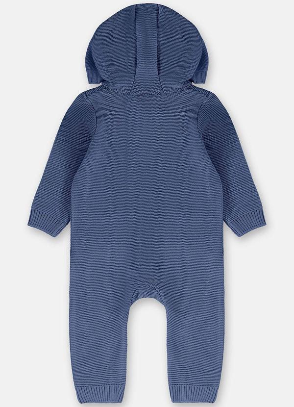 Up Baby - Macacão Bebê Unissex em Tricot Azul 4