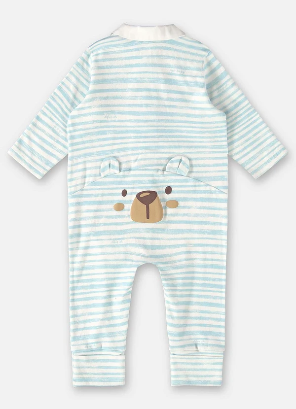 Up Baby - Macacão Comfy para Bebê Menino Azul 4