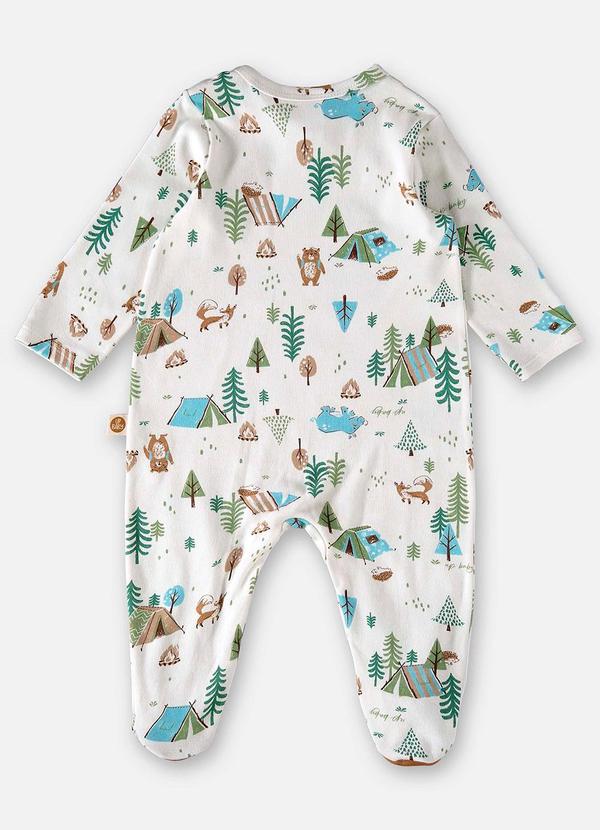 Up Baby - Macacão Comfy para Bebê Menino Off White 3