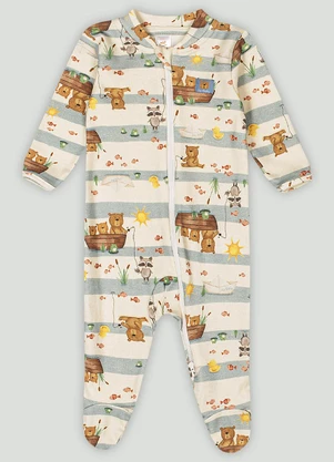 Up Baby - Macacão Comfy para Bebê MeninoAzul - UP BABY