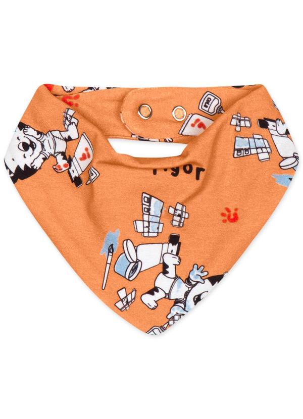 Tigor T Tigre - Macacão Curto Antiviral com Babador Menino Bebê 2