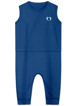 Tigor T Tigre - Macacão Curto Antiviral com Babador Menino Bebê - TIGOR T TIGRE