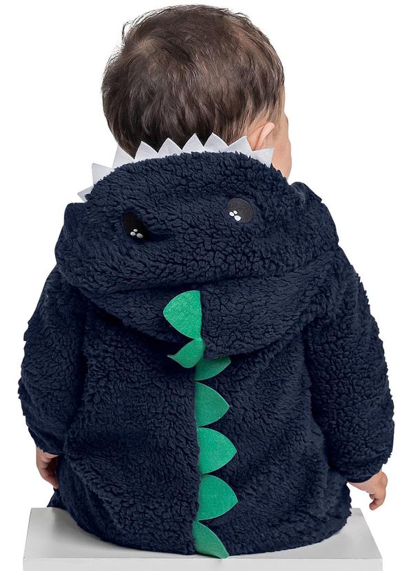 Quimby - Macacão Dino Bebê Menino Azul 2