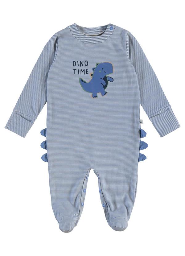 Malwee Kids - Macacão Dino Time Menino Azul