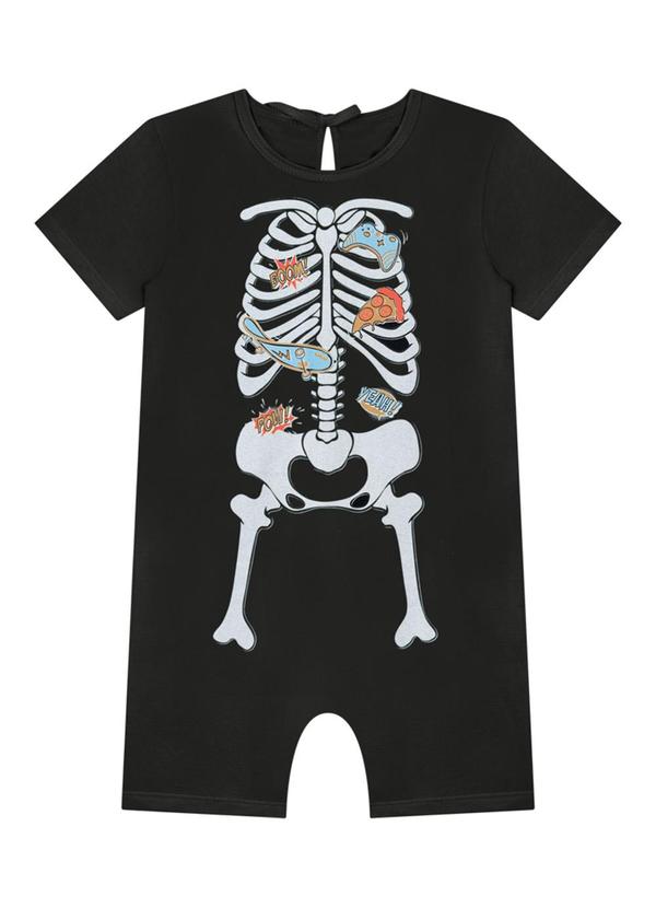 Marlan - Macacão em Meia Malha Penteada Preto 2