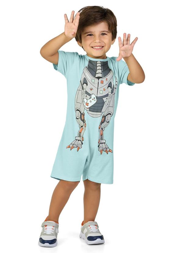 Marlan - Macacão em Meia Malha Penteada Verde