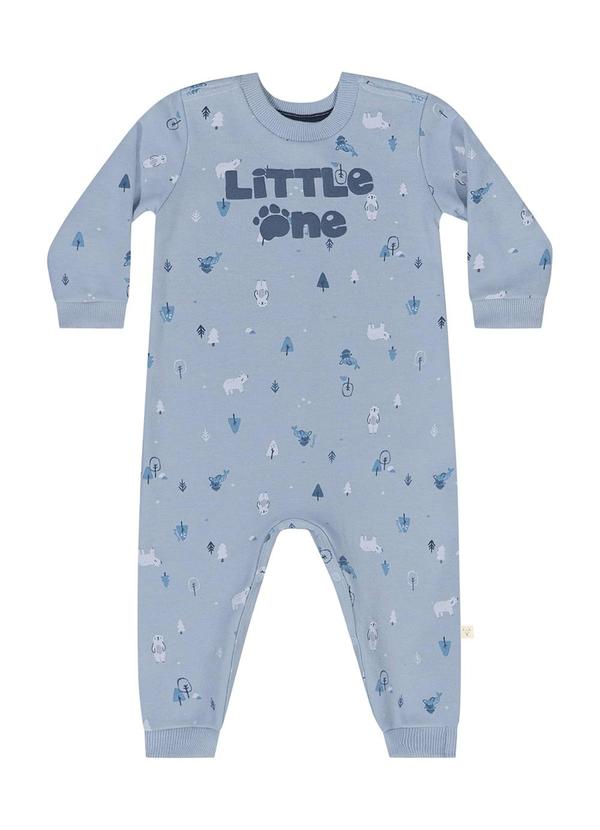 Quimby - Macacão em Moletom para Bebê Menino Azul 2