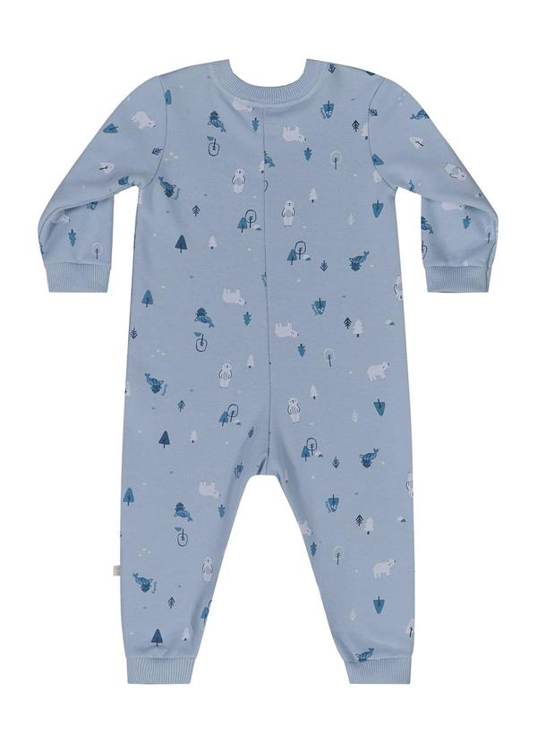 Quimby - Macacão em Moletom para Bebê Menino Azul 3