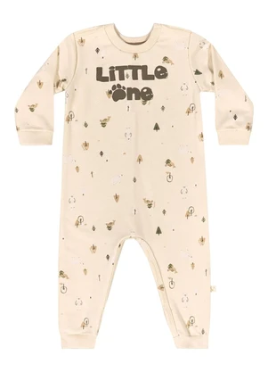 Quimby - Macacão em Moletom para Bebê Menino Bege - QUIMBY