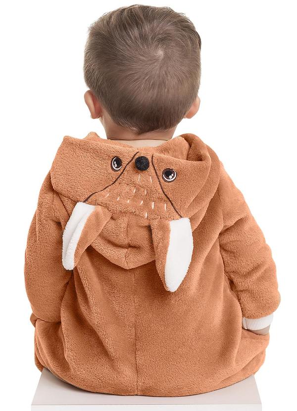 Quimby - Macacão em Pelo para Bebê Menino Marrom 2