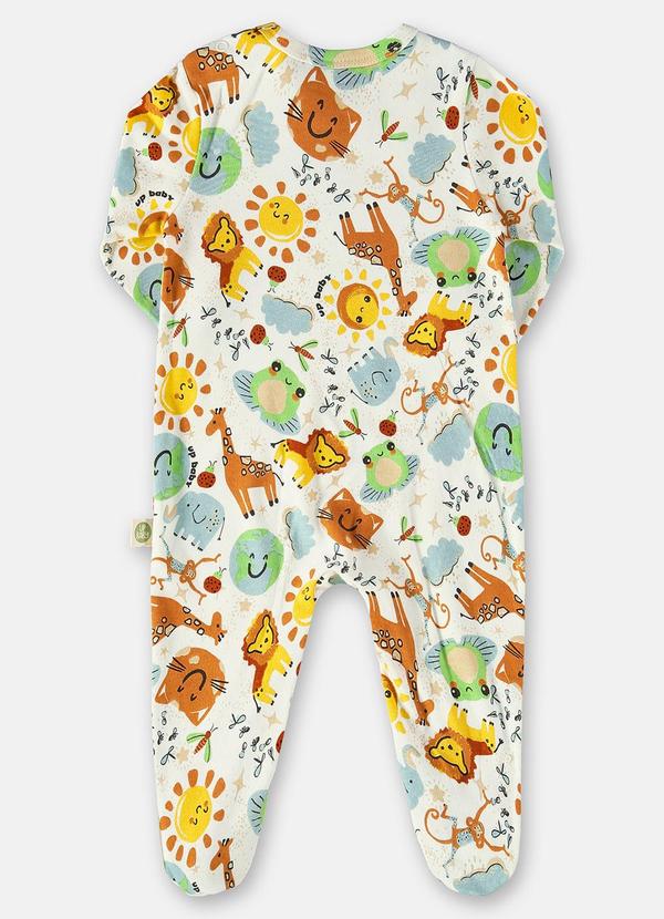 Up Baby - Macacão em Suedine Bebê Menino Amarelo 3