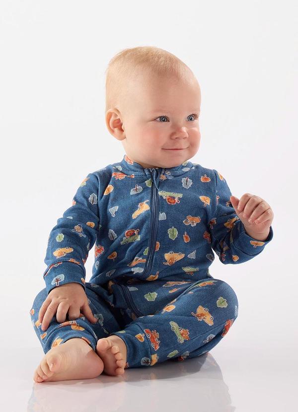 Up Baby - Macacão Essentials Menino Azul