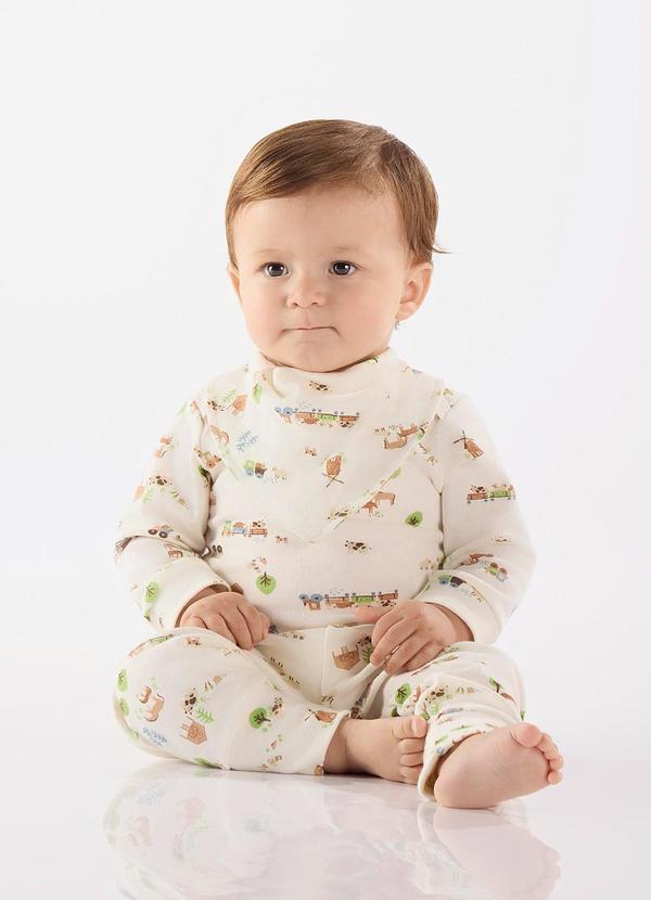 Up Baby - Macacão Essentials Menino Bege