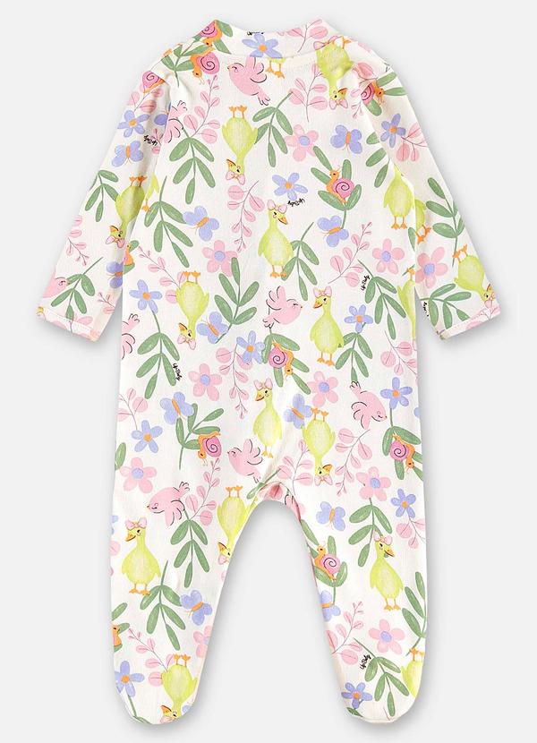 Up Baby - Macacão Estampado Unissex Bebê Rosa 3