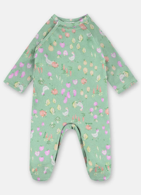 Up Baby - Macacão Estampado Unissex para Bebê Azul