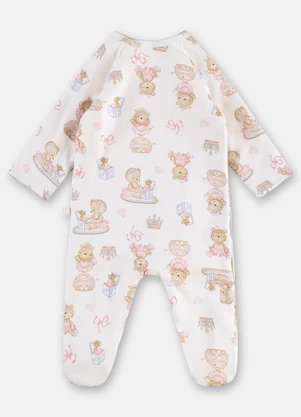 Up Baby - Macacão Estampado Unissex para Bebê Rosa - UP BABY