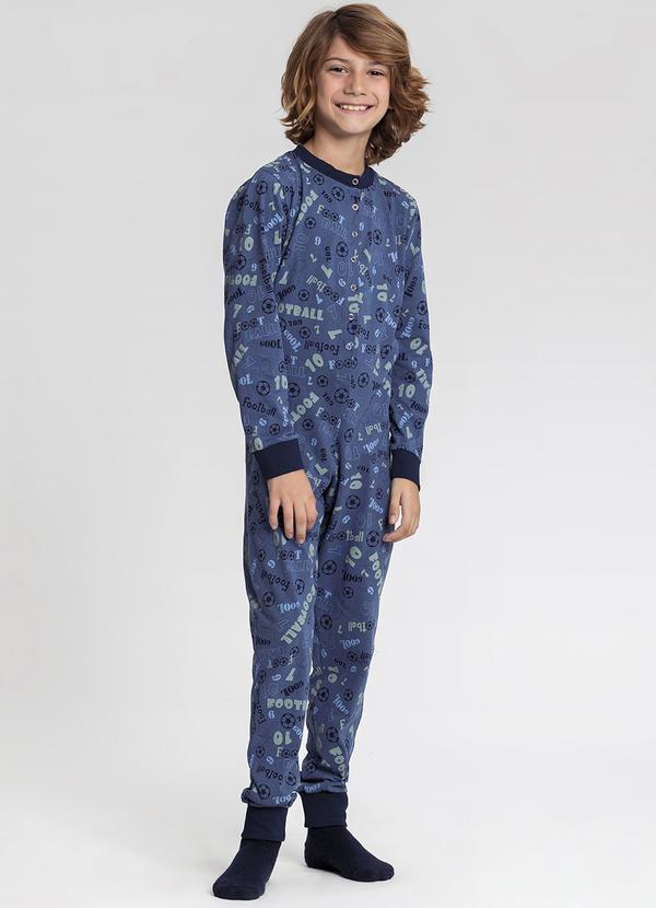 Mensageiro do Sonhos - Macacão Infantil Estampado Azul