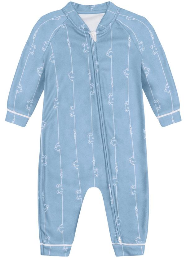 Tigor T Tigre - Macacão Longo Menino Bebê Azul