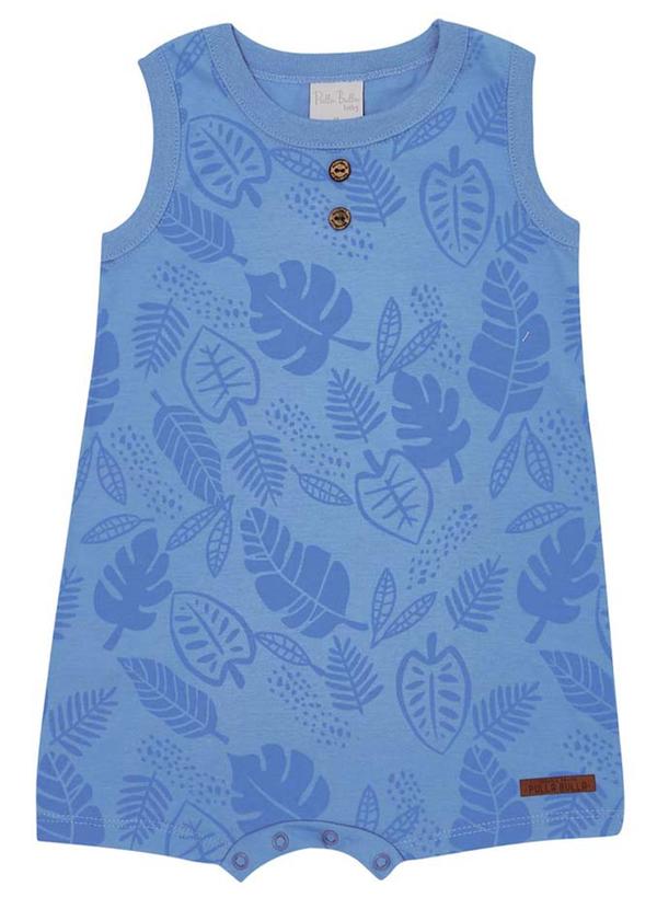 Pulla Bulla - Macacão Malha Azul