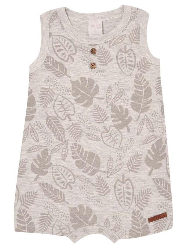 Pulla Bulla - Macacão Malha Cinza 1