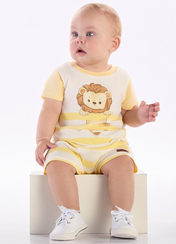 Pulla Bulla - Macacao Meia Malha Amarelo