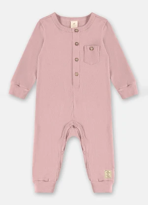 Up Baby - Macacão Nature Unissex Bebê Rosa - UP BABY