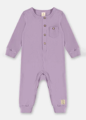 Up Baby - Macacão Nature Unissex Bebê Roxo - UP BABY