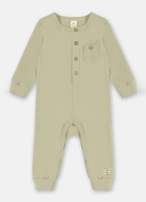 Up Baby - Macacão Nature Unissex Bebê Verde - UP BABY