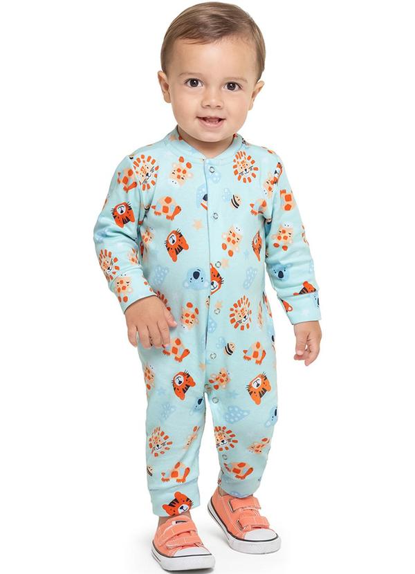 Alenice - Macacão Nossos Amigos da Floresta Menino Azul