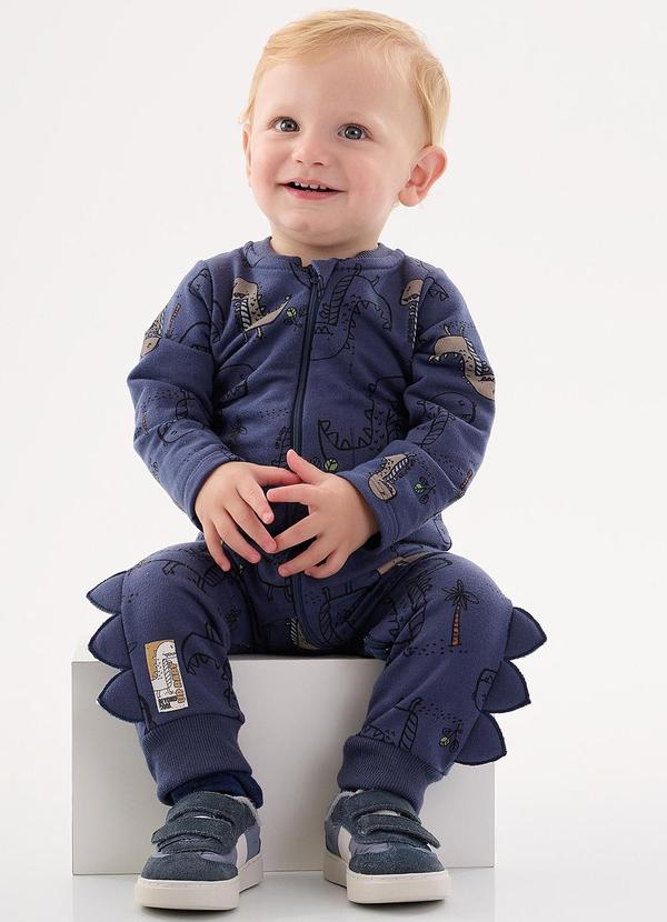 Up Baby - Macacão para Bebê Menino Azul