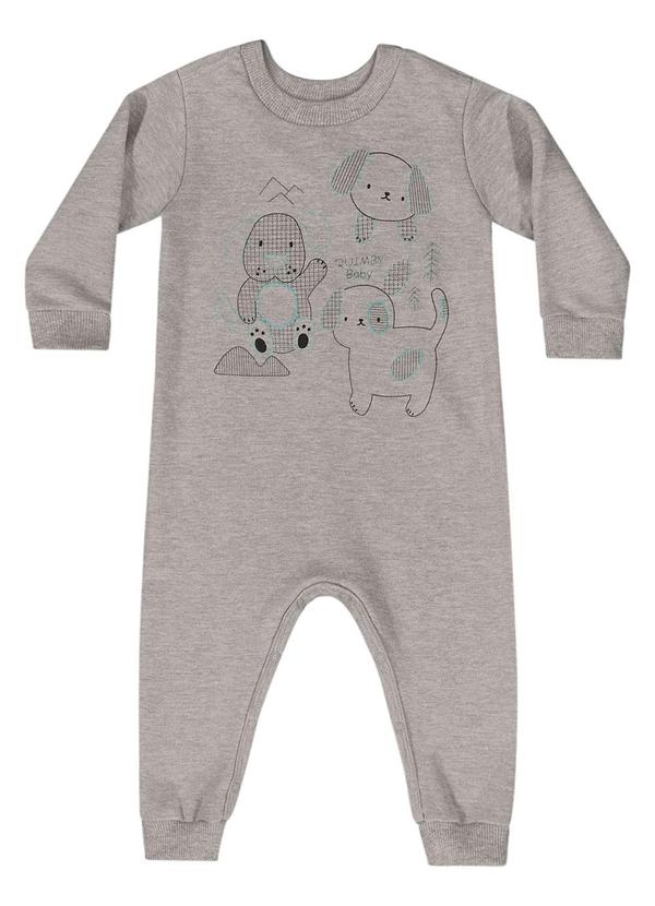 Quimby - Macacão para Bebê Menino Cinza